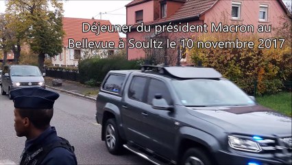 Emmanuel Macron a déjeuné au Bellevue (Soultz)