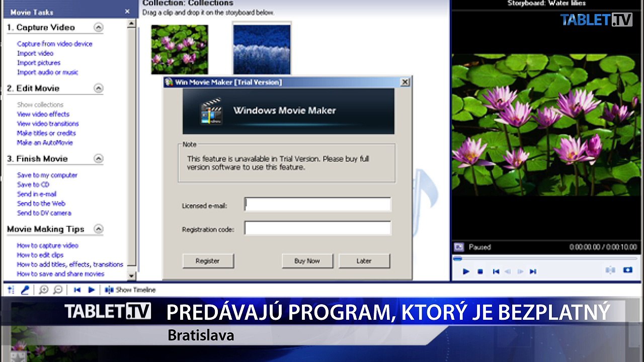 Pozor na podvod zneužívajúci program Windows Movie Maker