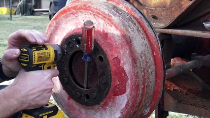 THIS FOUGHT ME EVERY STEP OF THE WAY!! Tractor Brake Job From He11 & Broken Stud Removal Pt 1