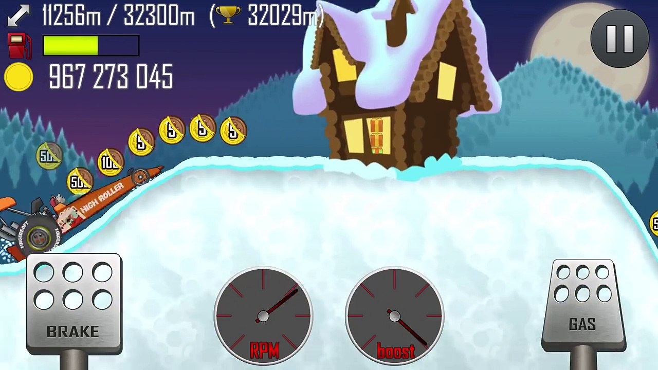 Hill Climb Racing North Pole 32832 meters on Dragster + Funny Bugs