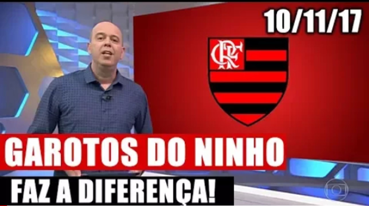 FLAMENGO X PALMEIRAS - GAROTADA DO FLA MOTIVADA!GLOBO ESPORTE 10/11/17