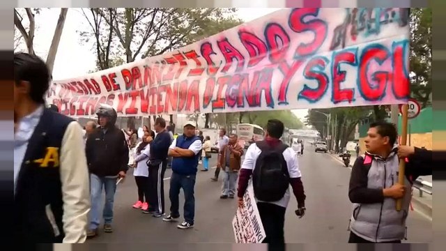 Protestas en México por una vivienda digna