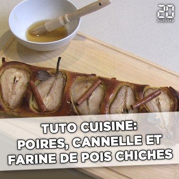 Tuto cuisine: Gâteau aux poires et à la farine de pois chiche