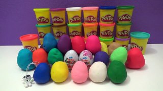 24 Play Doh Surprise Toy Eggs Spiderman, Hello Kitty, Minnie Mouse, Thomas, Disney charers
