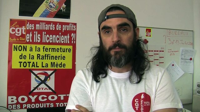 Fabien Cros de la CGT dénonce un manque de sécurité à Total à la Mède