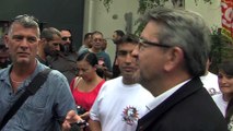 L'interview de Jean-Luc Mélenchon à son arrivée sur le site de Rousset.