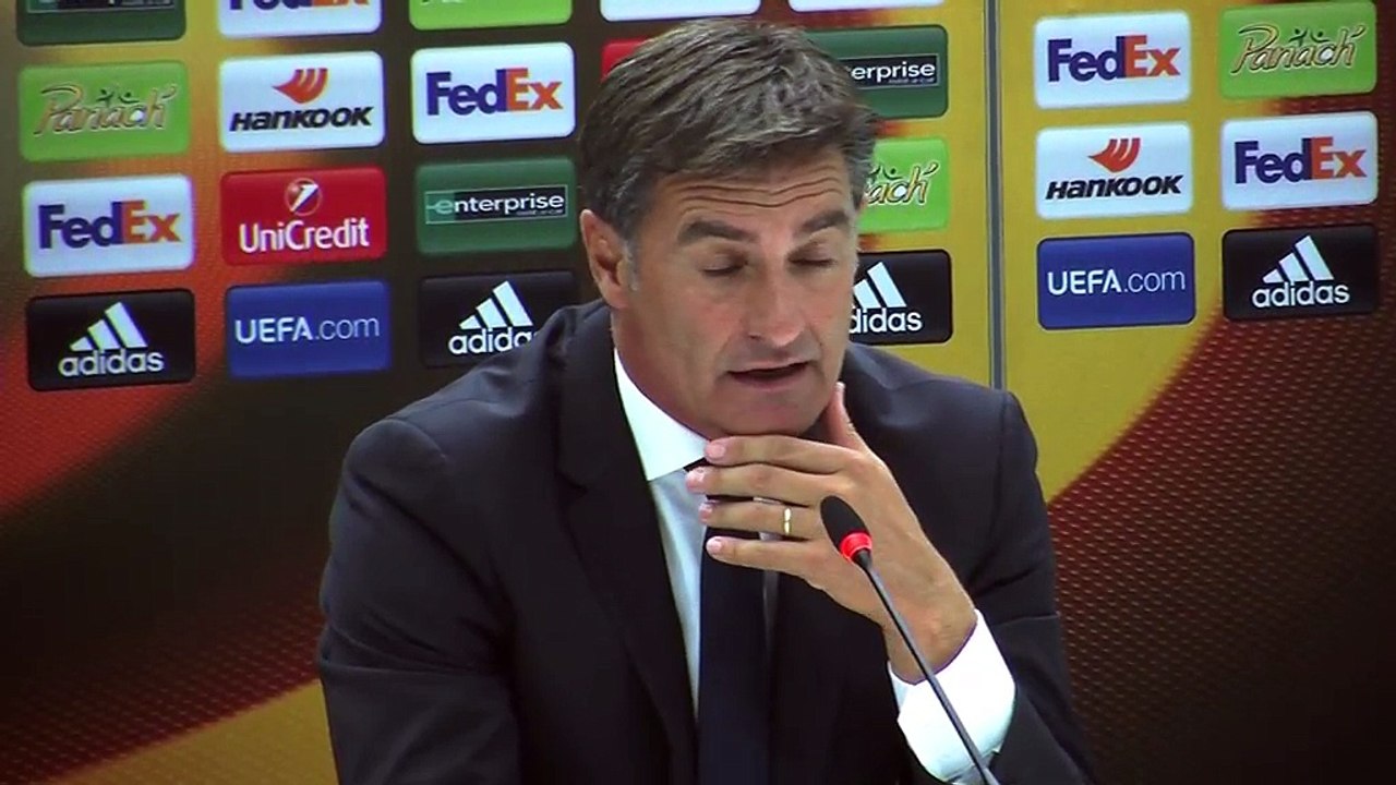 Peu d'explications de la part de Michel pour justifier la défaite face à Liberec