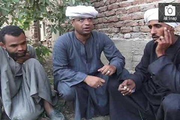 الحج الضوى_ النوبي بيقول لمصطفى جدك كان حفيان وجعان هههههههه