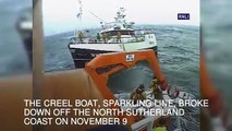 9 orë të vështira gjatë lundrimit në det të ashpër (VIDEO)