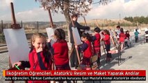 İlköğretim Öğrencileri, Atatürk'ü Resim ve Maket Yaparak Andılar