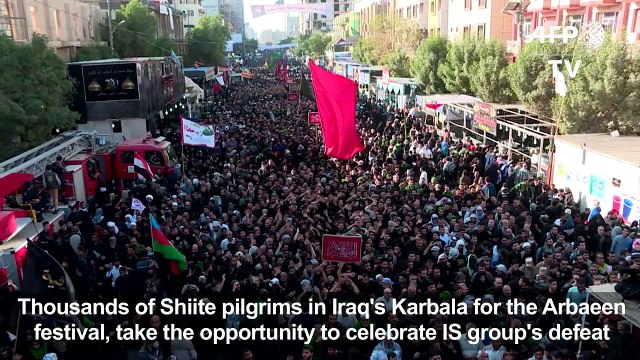 Shiite pilgrims in Iraq's Karbala hail 'revenge' against IS
