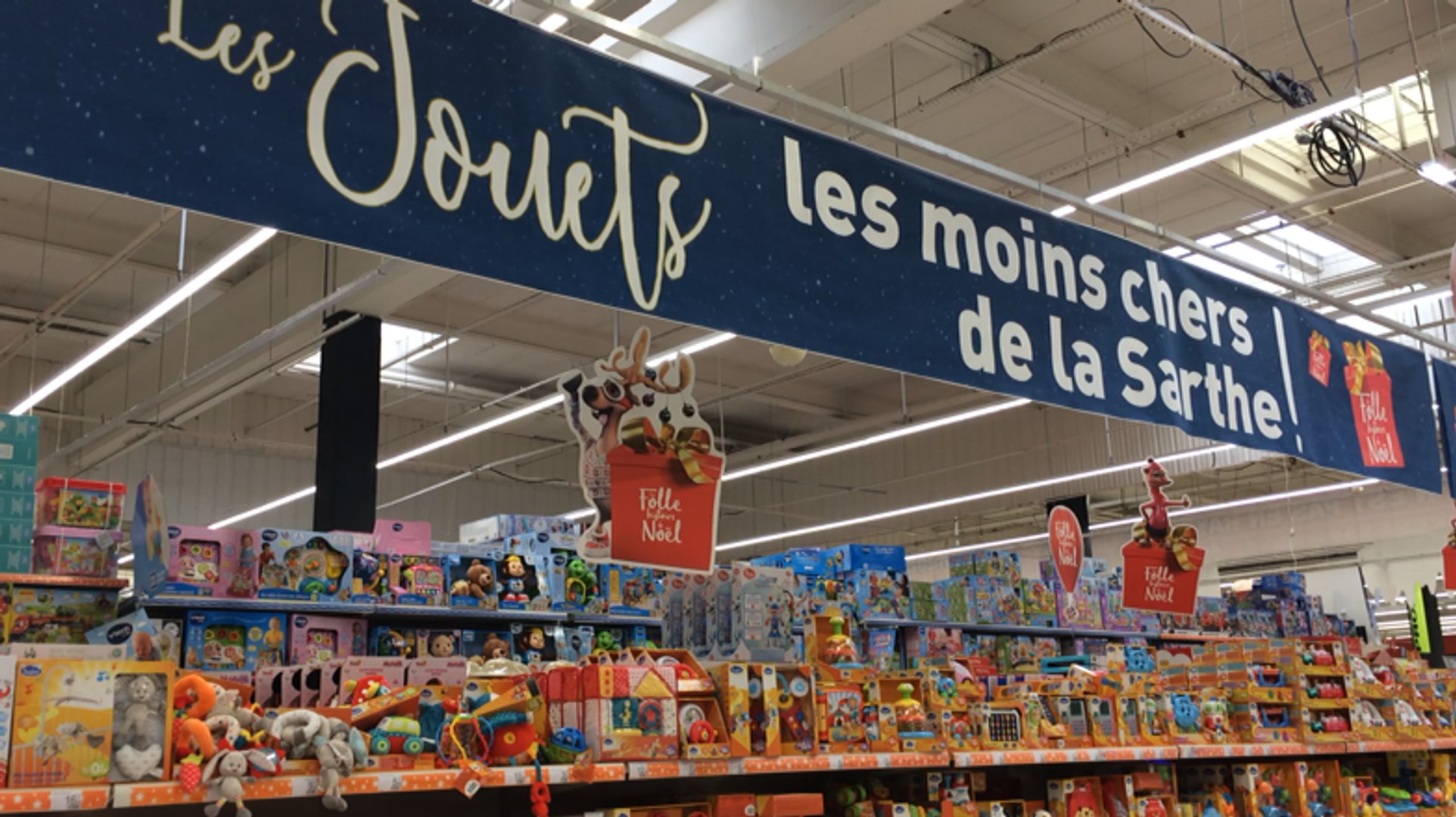 Le rayon jouets d'Auchan est prêt pour Noël - Vidéo Dailymotion