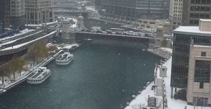 Fall Snow Blankets Chicago