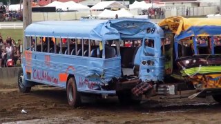School Bus Demolition Derby - 2016 - Big Butler Fair - Feature video