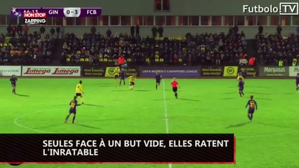 Trois footballeuses seules face au but réussissent à… ne pas marquer ! (Vidéo)