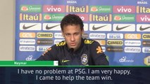I have no problems at PSG - Neymar