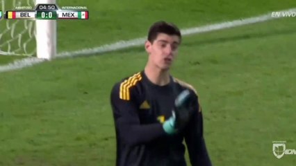 Belgium vs Mexico - Thibaut Courtois Amazing Save