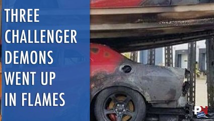 Trailer Full Of Challenger SRT Demons Went Up In Flames