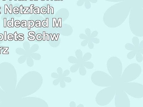 DuraGadget HartschalenEtui mit Netzfach für Lenovo Ideapad MIIX 700 Tablets Schwarz