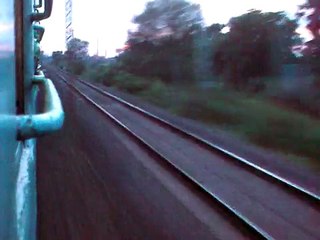 Black Diamond Express burning tracks at Rajbandh Station.3gp