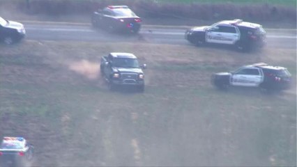 Watch: Truck thief suspect leads police on dramatic chase