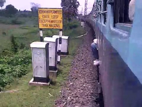 WAP-4 charging at 120 KMPH with Black Diamond Express at Chhota Ambona Station