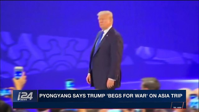 i24NEWS DESK | Pyongyang says Trump 'begs for war' on Asia trip | Saturday, November 11th 2017