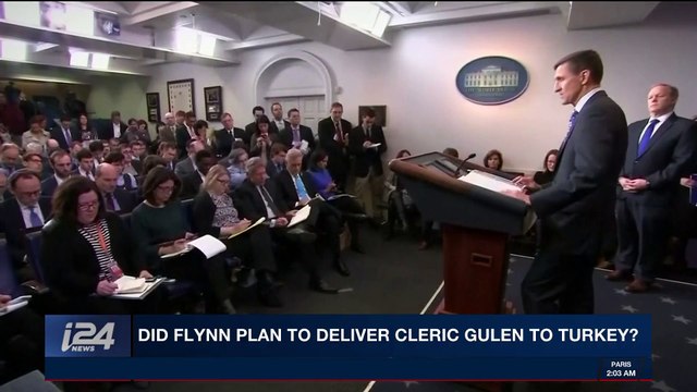 i24NEWS DESK | Did Flynn plan to deliver Cleric Gulen to Turkey? | Friday, November 10th 2017