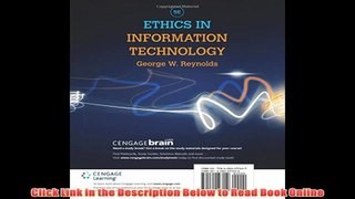 Read Online Ethics in Information Technology