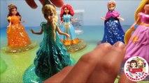 GLITTER PUTTY Disney Princess Magiclip Fun Color Dresses Frozen Elsa Rapunzel Ariel Cinderella Belle