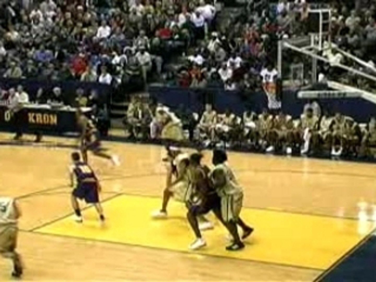 ⁣NBA Lebron James Blocks Shot