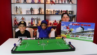 TIPP KICK TABLETOP SOCCER GAME! IT GOES TO PENALTY KICKS TO WIN!!