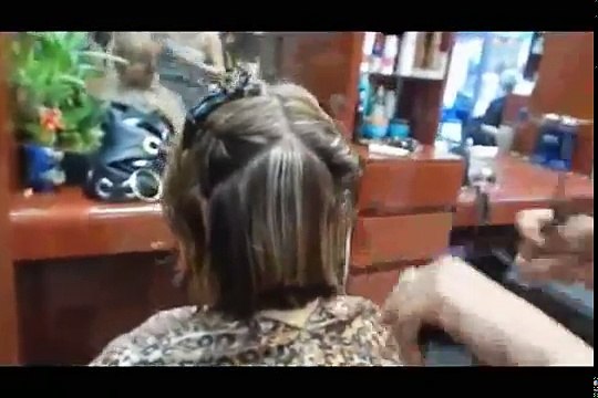 Amazing Bob cut new Graduated Long A-Line Bob haircut Irvine Tutorial