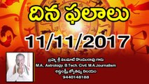 Daily Horoscope Telugu 11-11-2017 | Oneindia Telugu