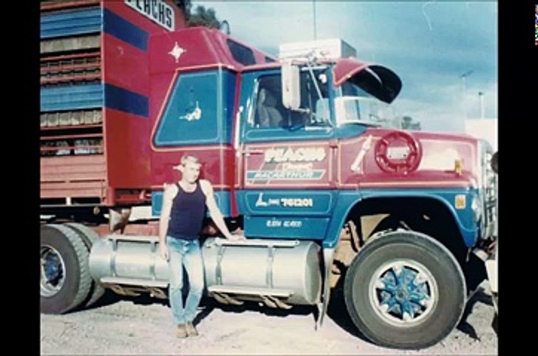old Trucking Photos of Drivers with their vehicle