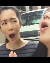 Just a pair of... sirens.  Who thought the second girl gonna slap the first one? .. Don't forget to follow me