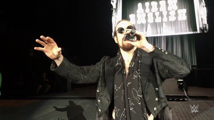 Fan tunes out Aiden English in Nottingham, England