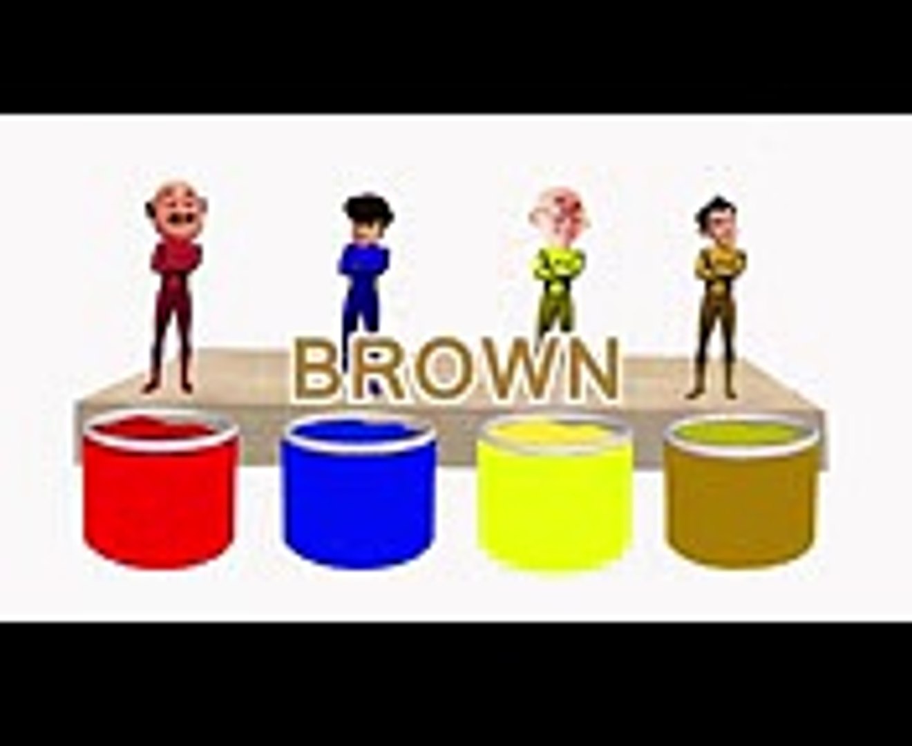 Learn Colors with Spiderman Motu Patlu Battu Gattu and colored paint tanks  for Children Finger Fami (1) - Video Dailymotion