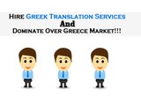 Greek Translation Services And Dominate Over Greece Market