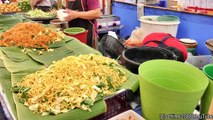 Bangkok Street Food. Cooking Five Types of Noodles. Thailand