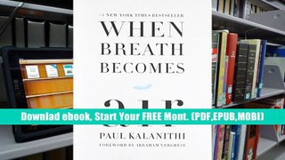 Free E-Book When Breath Becomes Air P-DF Ready