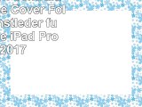 Querstreifen Schwarz  Weiß Case Cover  Folio aus Kunstleder für das Apple iPad Pro 105