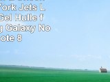 Offizielle NFL Unschärfe New York Jets Logo Soft Gel Hülle für Samsung Galaxy Note8  Note