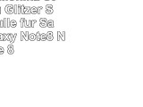 Offizielle Monika Strigel Blau Glitzer Soft Gel Hülle für Samsung Galaxy Note8  Note 8