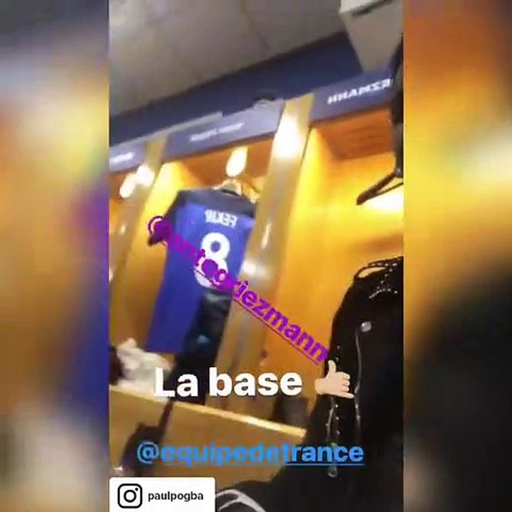 Antoine Griezmann et Paul Pogba délirent dans les vestiaires des Bleus !