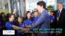 Tình nguyện viên APEC như phát cuồng khi gặp Thủ tướng Trudeau