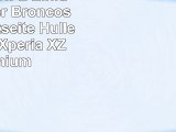 Offizielle NFL Einfarbig Denver Broncos Logo Ruckseite Hülle für Sony Xperia XZ Premium