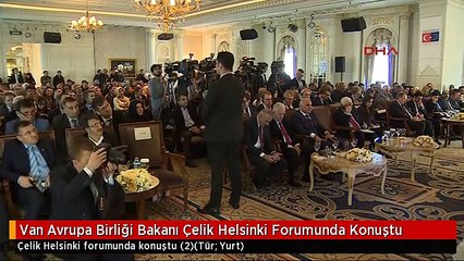 Скачать видео: Van Avrupa Birliği Bakanı Çelik Helsinki Forumunda Konuştu