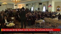 Van Avrupa Birliği Bakanı Çelik Helsinki Forumunda Konuştu