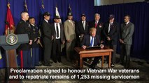 Trump meets Vietnam war veterans